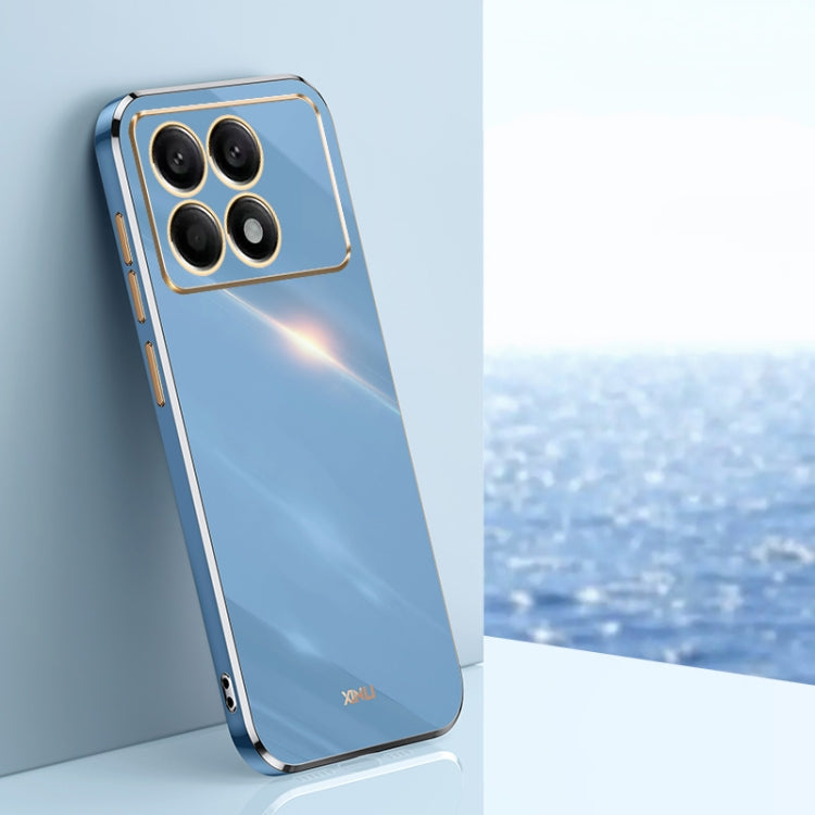 XINLI Straight Edge 6D Electroplate TPU Phone Case, For Xiaomi Redmi K70, For Xiaomi Redmi 12 4G, For Xiaomi Redmi Note 12S 4G
