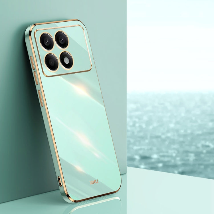 XINLI Straight Edge 6D Electroplate TPU Phone Case, For Xiaomi Redmi K70, For Xiaomi Redmi 12 4G, For Xiaomi Redmi Note 12S 4G