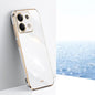 XINLI Straight Edge 6D Electroplate TPU Phone Case, For Redmi 14 4G, For Xiaomi Redmi Note 13 Pro 4G, For Xiaomi Redmi Note 13 4G