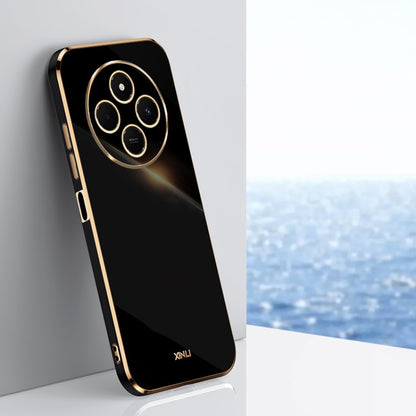 XINLI Straight Edge 6D Electroplate TPU Phone Case, For Redmi Note 14 4G 163.25mm, For Redmi Note 14 5G Global, For Redmi 14 4G