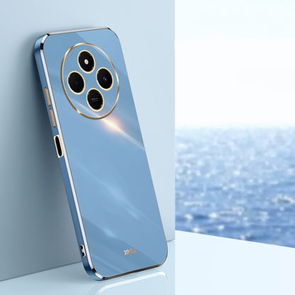 XINLI Straight Edge 6D Electroplate TPU Phone Case, For Redmi Note 14 4G 163.25mm, For Redmi Note 14 5G Global, For Redmi 14 4G