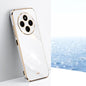 XINLI Straight Edge 6D Electroplate TPU Phone Case, For Redmi Note 14 4G 163.25mm, For Redmi Note 14 5G Global, For Redmi 14 4G