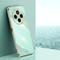 XINLI Straight Edge 6D Electroplate TPU Phone Case, For Redmi Note 14 4G 163.25mm, For Redmi Note 14 5G Global, For Redmi 14 4G