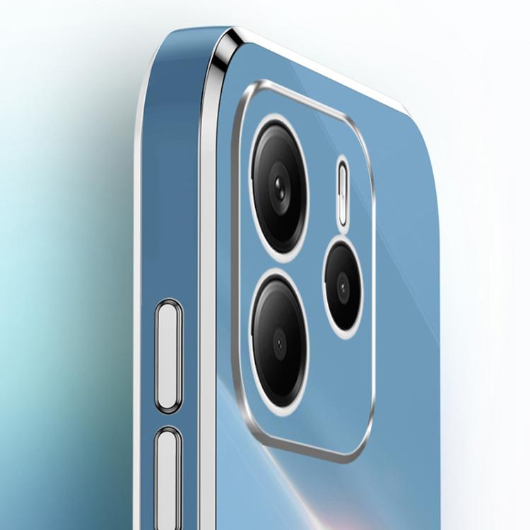 XINLI Straight Edge 6D Electroplate TPU Phone Case, For Redmi Note 14 4G 163.25mm, For Redmi Note 14 5G Global, For Redmi 14 4G