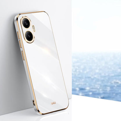 XINLI Straight Edge 6D Electroplate TPU Phone Case, For Redmi A5 4G 171.7mm / Poco C71, For Redmi Turbo 4 Pro, For Redmi Note 14 Pro 4G Global
