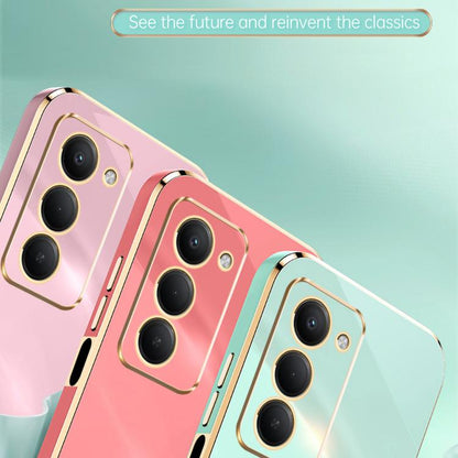 XINLI Straight Edge 6D Electroplate TPU Phone Case