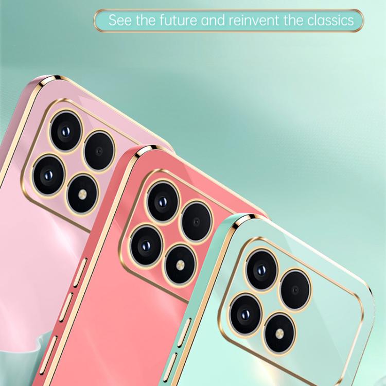 XINLI Straight Edge 6D Electroplate TPU Phone Case, For Redmi K90 / Poco F8 Pro, For Redmi 15 5G Global / 4G SEA 169.5, For Redmi 15 5G / 4G EU 171mm