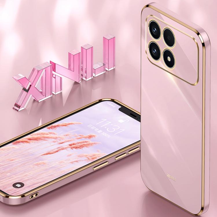 XINLI Straight Edge 6D Electroplate TPU Phone Case, For Redmi K90 / Poco F8 Pro, For Redmi 15 5G Global / 4G SEA 169.5, For Redmi 15 5G / 4G EU 171mm