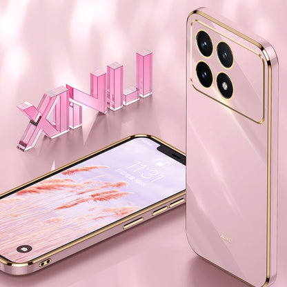 XINLI Straight Edge 6D Electroplate TPU Phone Case with Ring Holder, Series 4