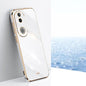 XINLI Straight Edge 6D Electroplate TPU Phone Case, For vivo V50 Lite, For vivo V50, For vivo Y300 Pro