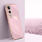 XINLI Straight Edge 6D Electroplate TPU Phone Case, For vivo V50 Lite, For vivo V50, For vivo Y300 Pro