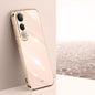 XINLI Straight Edge 6D Electroplate TPU Phone Case, For vivo V50 Lite, For vivo V50, For vivo Y300 Pro