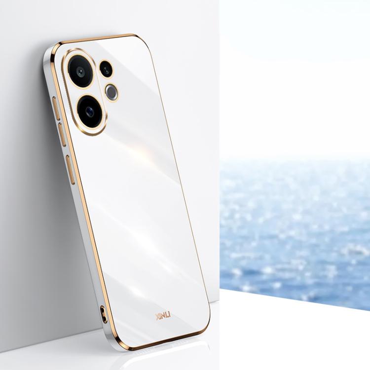 XINLI Straight Edge 6D Electroplate TPU Phone Case, For vivo S30 Pro mini 5G, For vivo S30 5G, For vivo X200 Ultra