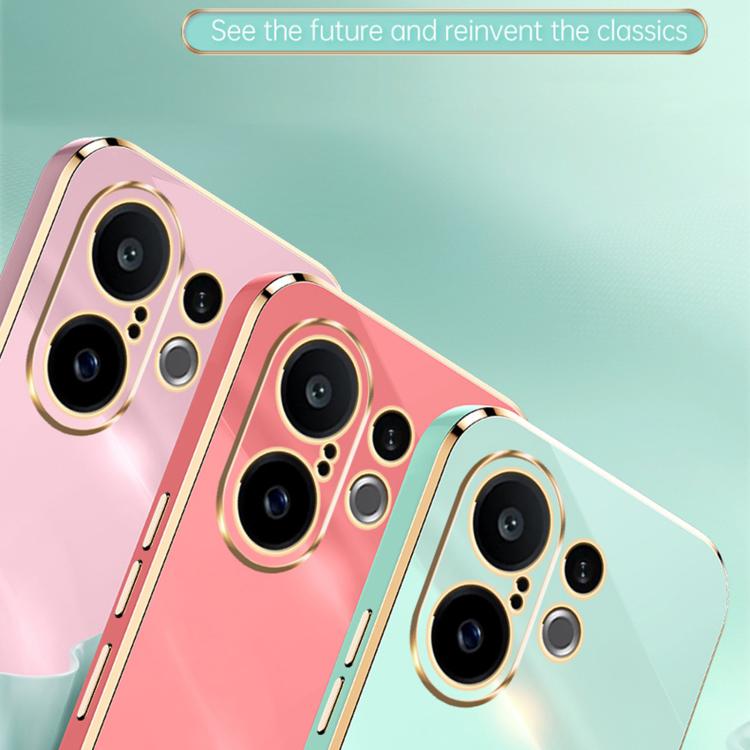 XINLI Straight Edge 6D Electroplate TPU Phone Case, For vivo S30 Pro mini 5G, For vivo S30 5G, For vivo X200 Ultra