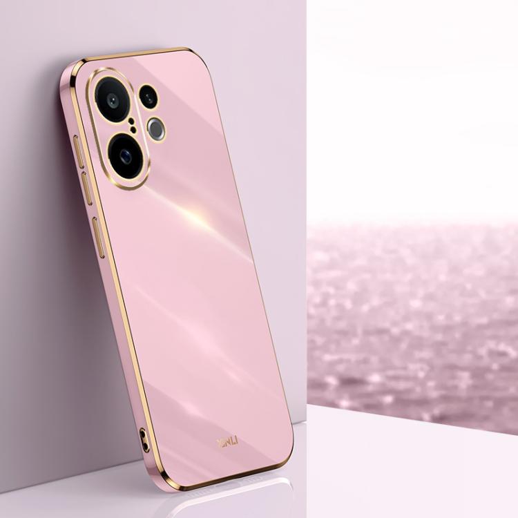 XINLI Straight Edge 6D Electroplate TPU Phone Case, For vivo S30 Pro mini 5G, For vivo S30 5G, For vivo X200 Ultra