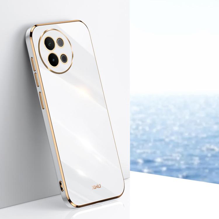 XINLI Straight Edge 6D Electroplate TPU Phone Case
