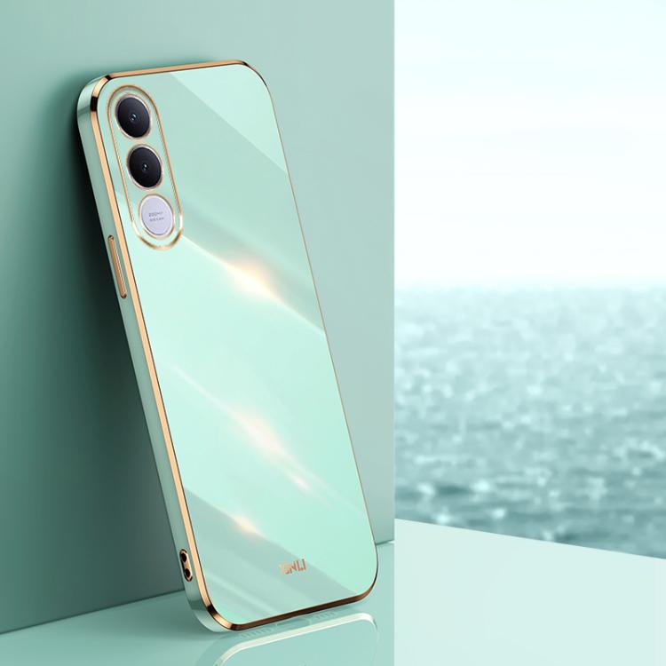 XINLI Straight Edge 6D Electroplate TPU Phone Case, For vivo Y600 Pro 5G, For vivo V70 FE 5G, For vivo X300 Ultra