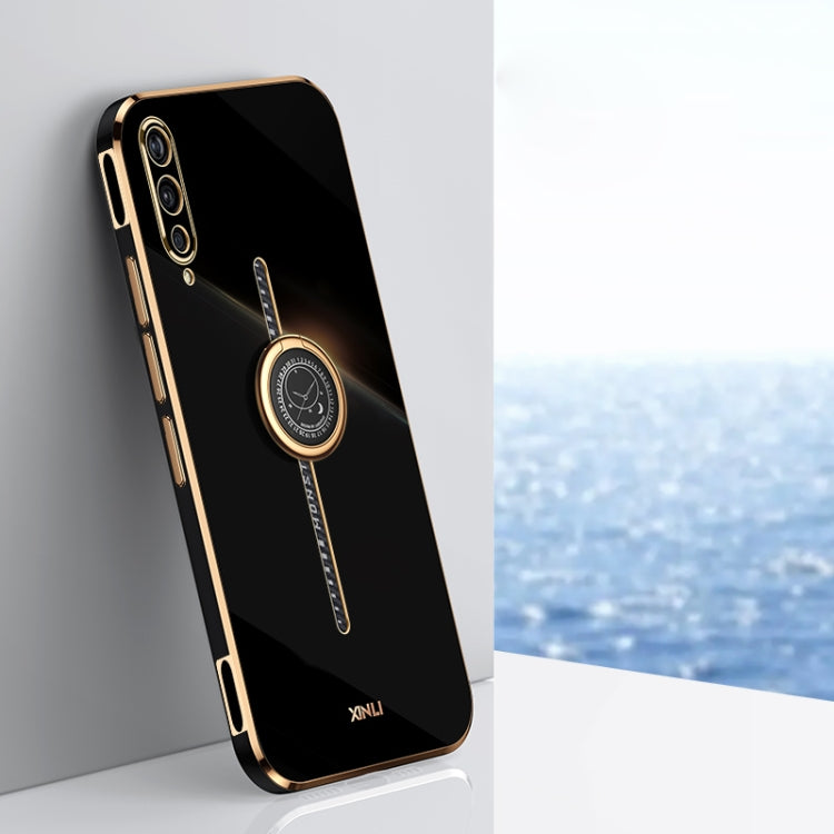 XINLI Straight Edge 6D Electroplate TPU Phone Case with Ring Holder, For vivo S17e, For vivo Y78+, For vivo iQOO Pro