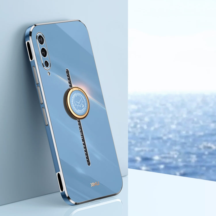 XINLI Straight Edge 6D Electroplate TPU Phone Case with Ring Holder, For vivo S17e, For vivo Y78+, For vivo iQOO Pro
