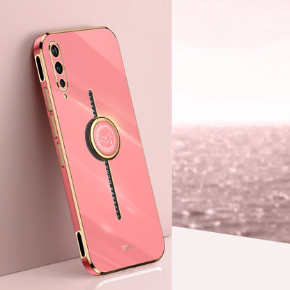 XINLI Straight Edge 6D Electroplate TPU Phone Case with Ring Holder, For vivo S17e, For vivo Y78+, For vivo iQOO Pro