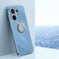 XINLI Straight Edge 6D Electroplate TPU Phone Case with Ring Holder, For vivo S30 Pro mini 5G, For vivo S30 5G, For vivo X200 Ultra