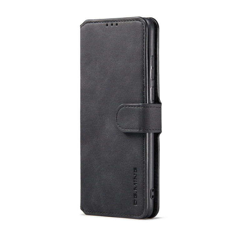 DG.MING Retro Oil Edge Flip Leather Phone Case