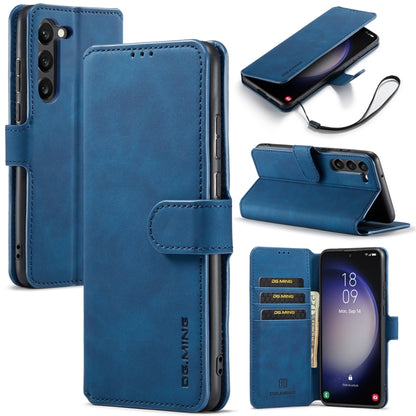 DG.MING Retro Oil Edge Flip Leather Phone Case