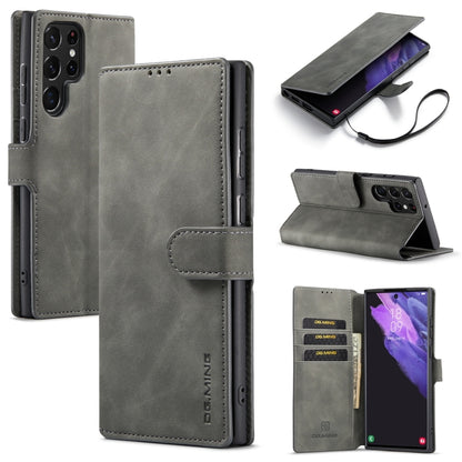 DG.MING Retro Oil Edge Flip Leather Phone Case