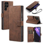 DG.MING Retro Oil Edge Flip Leather Phone Case