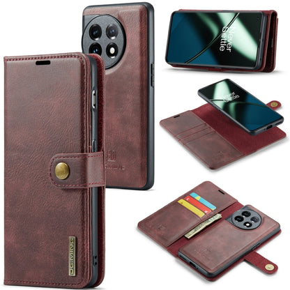 DG.MING Crazy Horse Texture Detachable Magnetic Leather Case