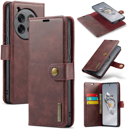 DG.MING Crazy Horse Texture Detachable Magnetic Leather Case