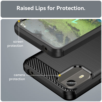 Brushed Texture Carbon Fiber TPU Phone Case