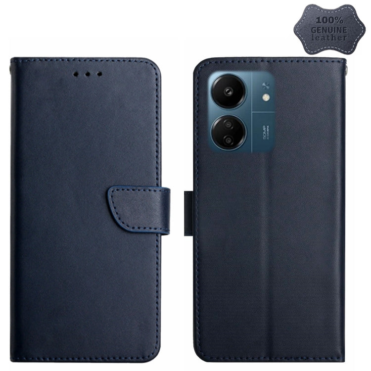 Genuine Leather Fingerprint-proof Flip Phone Case