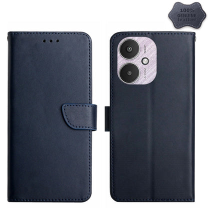 Genuine Leather Fingerprint-proof Flip Phone Case