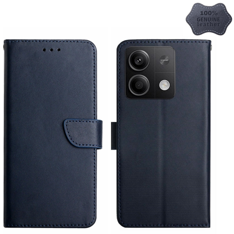 Genuine Leather Fingerprint-proof Flip Phone Case