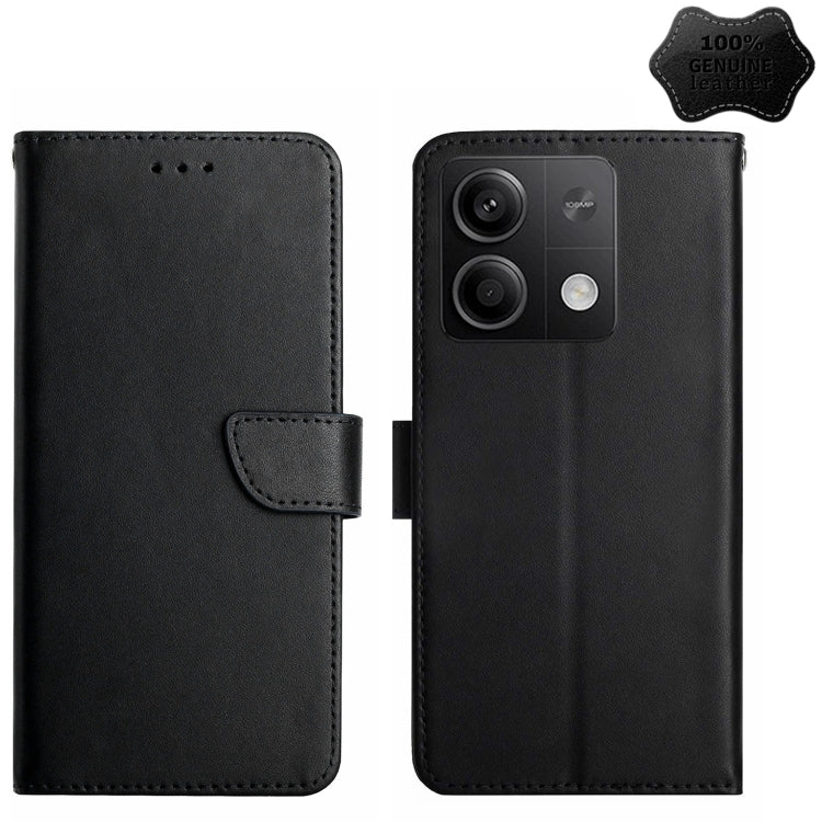 Genuine Leather Fingerprint-proof Flip Phone Case