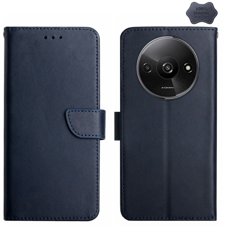 Genuine Leather Fingerprint-proof Flip Phone Case