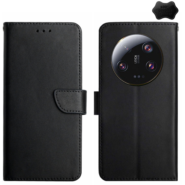 Genuine Leather Fingerprint-proof Flip Phone Case