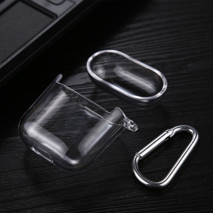 Transparent PC Hard Earphone Protective Case with Hook, For AirPods 1 / 2 with Hook, For AirPods Pro with Hook