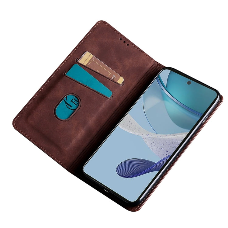 Skin Feel Magnetic Leather Phone Case