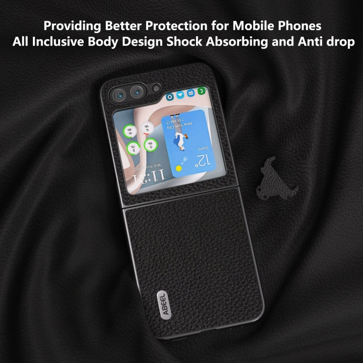 ABEEL Genuine Leather Litchi Texture Phone Case