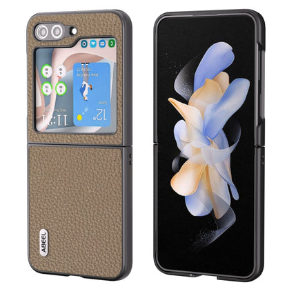 ABEEL Genuine Leather Litchi Texture Phone Case