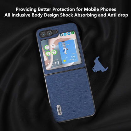 ABEEL Genuine Leather + PC Litchi Texture Phone Case