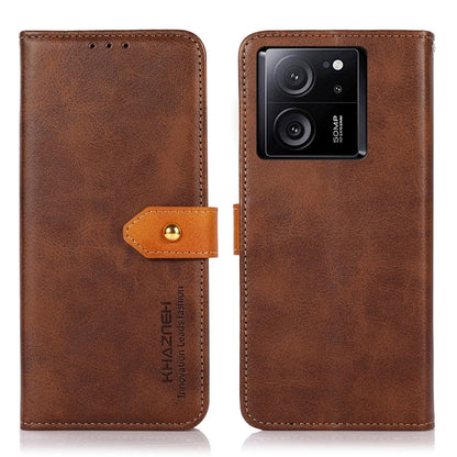 KHAZNEH Cowhide Texture Flip Leather Phone Case