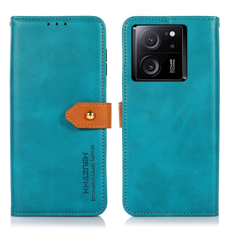 KHAZNEH Cowhide Texture Flip Leather Phone Case
