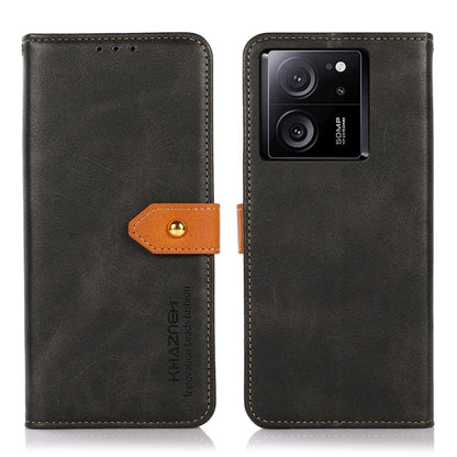 KHAZNEH Cowhide Texture Flip Leather Phone Case