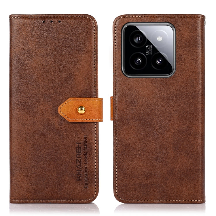 KHAZNEH Cowhide Texture Flip Leather Phone Case, Series 2