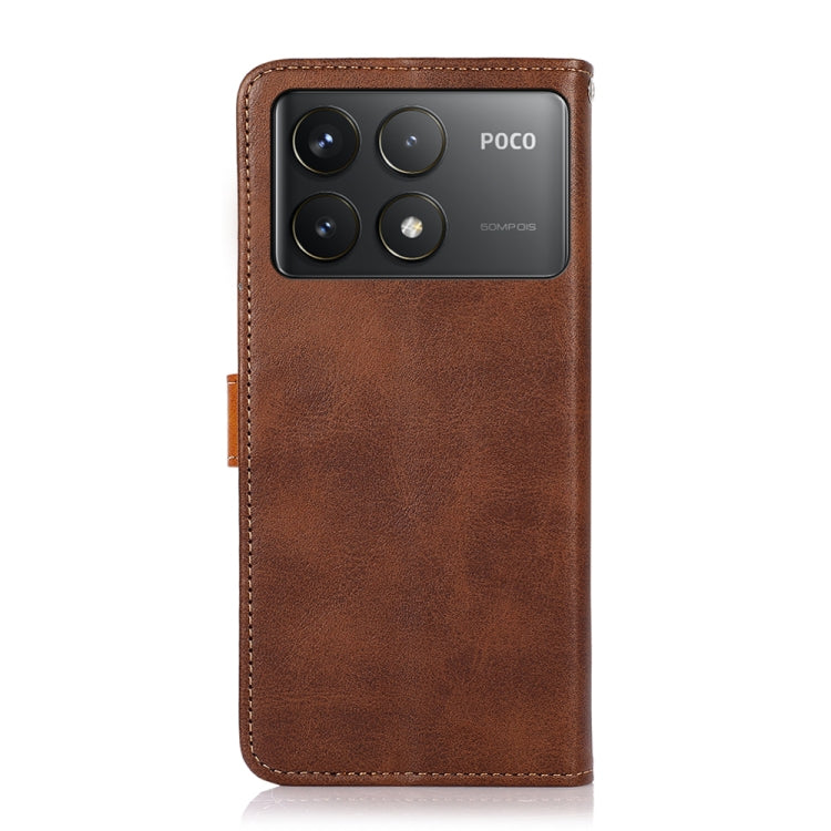 KHAZNEH Cowhide Texture Flip Leather Phone Case, Series 2