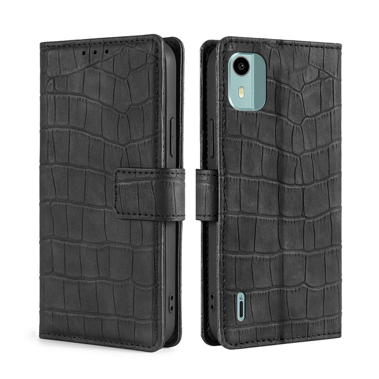 Skin Feel Crocodile Magnetic Clasp Leather Phone Case