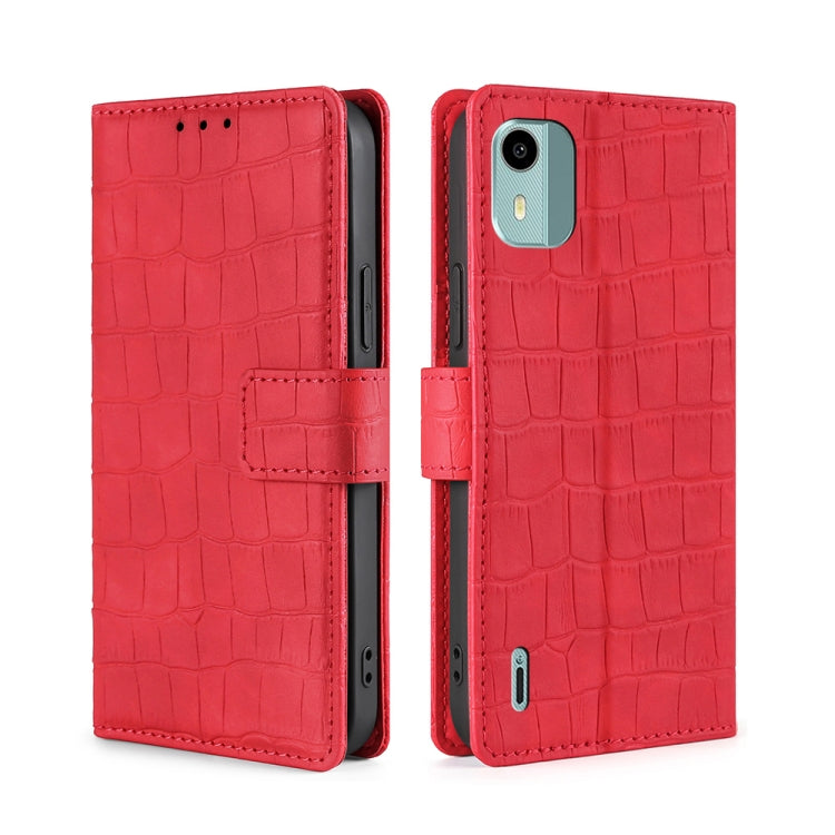 Skin Feel Crocodile Magnetic Clasp Leather Phone Case